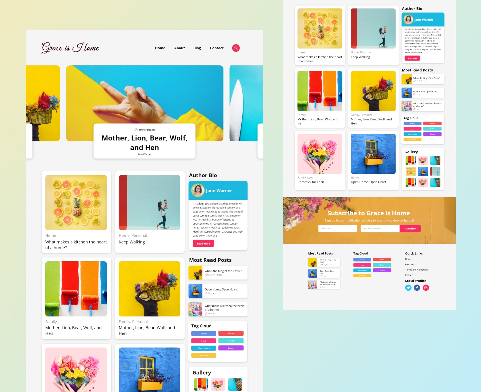 Web UI design example 5